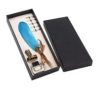 QWUUYEC Set di penna calligrafia classica - Design scientifico con pennini piatti da 1-5 mm per stili gotici e italiani, accessori completi per artisti da principiante a avanzati e (type 3)