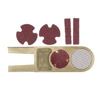 QWUUYEC UShape Cue Tip Trimmer, Strumento Riparazione Stecca Biliardo, Accessorio Pool da 8x2,5cm, Colore Oro - Design Compatto, Multifunzione, Ideale per Giocatori di Biliardo