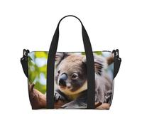 Qwvbn A little koala Prints, borsa a tracolla da viaggio, comoda, leggera e impermeabile, adatta per viaggi e uso quotidiano.