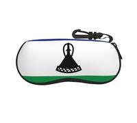 Qwvbn Bandiera del Lesotho Custodia per occhiali ultra leggera e comoda con guscio morbido protegge occhiali, occhiali da sole, occhiali da lettura, ecc. dai graffi.