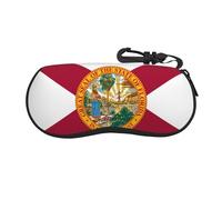 Qwvbn Bandiera della Florida Custodia per occhiali ultra leggera e comoda in guscio morbido, protegge da graffi, occhiali, occhiali da sole, occhiali da lettura, ecc.