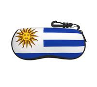 Qwvbn Bandiera dell'Uruguay Custodia per occhiali ultra leggera e comoda in guscio morbido, protegge da graffi, occhiali, occhiali da sole, occhiali da lettura, ecc.