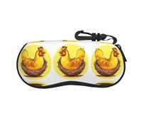 Qwvbn Bird's Nest Golden Chicken Ultra-leggero, comoda custodia morbida per occhiali protegge occhiali, occhiali da sole, occhiali da lettura, ecc. dai graffi.