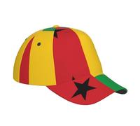 Qwvbn Cappello da baseball con bandiera della Guinea-Bissau alla moda, design regolabile, adatto per corsa, esercizio fisico, sport all'aria aperta, nero