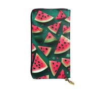 Qwvbn Dream Watermelon Prints Portafoglio lungo in pelle per riporre assegni di contanti e telefoni cellulari, adatto sia per uomini che per donne.