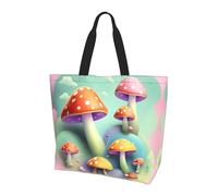 Qwvbn Dreamy Little Mushroom Prints, borsa per la spesa a spalla singola da donna, design elegante e spazioso, perfetta per i pendolari quotidiani e lo shopping.