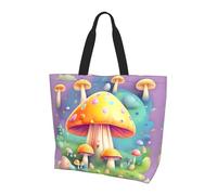 Qwvbn Fantasy Dream Mushroom Prints Borsa da donna monospalla spaziosa ed elegante design perfetto per i pendolari quotidiani e lo shopping.