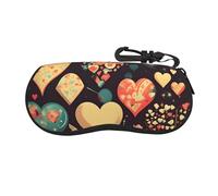 Qwvbn Heart Crush Flower Ultra-leggero, comoda custodia per occhiali Soft Shell protegge occhiali, occhiali da sole, occhiali da lettura, ecc. dai graffi.