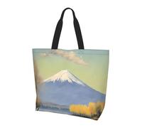 Qwvbn Il Monte Fuji in lontananza stampa borsa da donna monospalla spaziosa ed elegante design perfetto per i pendolari quotidiani e lo shopping.