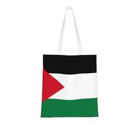 Qwvbn Le borse di tela con bandiera dello stato della Palestina sono riutilizzabili e adatte per lo shopping, andare a scuola, andare al lavoro, ecc.