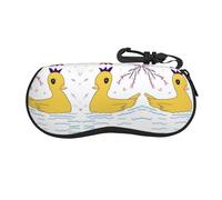 Qwvbn Little Yellow Duck Custodia per occhiali ultra leggera e comoda in guscio morbido protegge occhiali, occhiali da sole, occhiali da lettura, ecc. dai graffi.