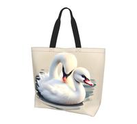 Qwvbn Simpatico piccolo cigno stampa borsa da donna monospalla spaziosa ed elegante design perfetto per i pendolari quotidiani e lo shopping.