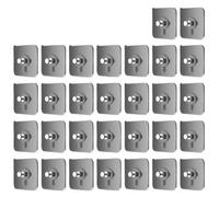 QWWQYDY Appendiabiti Da Parete 50/10 pezzi ganci da parete autoadesivi for orologio con cornice for foto, ganci adesivi trasparenti resistenti, ganci for appendere i chiodi(30pcs white)