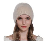 QWWQYDY Capello Uomo Cappelli for Donna Moda Twist Style Beanie Cappello Invernale in Cashmere Lavorato a Maglia Caldo Casual da(Beige)
