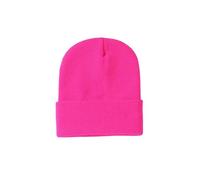 QWWQYDY Capello Uomo Cappello a Cuffia Unisex con Logo Ricamato Personalizzato Casual Senza Tesa for Uomo Invernale da Donna Caldo Lavorato a Maglia Resistente al Freddo(Rose Red,More Than 50)