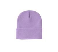 QWWQYDY Capello Uomo Cappello a Cuffia Unisex con Logo Ricamato Personalizzato Casual Senza Tesa for Uomo Invernale da Donna Caldo Lavorato a Maglia Resistente al Freddo(Light Purple,Only 1 Hat)