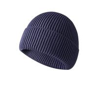 QWWQYDY Capello Uomo Cappello Invernale in Tessuto Lavorato a Maglia Keep Warm for Adulto Unisex(Deep Blue)