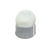 QWWQYDY Capello Uomo Cappello Lavorato a Maglia da Donna Moda Invernale Berretti Caldi di Lana Pullover Versatile for(White)