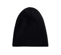 QWWQYDY Capello Uomo Copricapo Lavorato a Maglia in Cashmere di Capra da Donna Cappelli Morbidi Cappello alla Moda Autunnale e Invernale(Black)