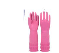 QWWQYDY Guanti Lavapiatti 1Pair Dishwashing Cleaning Silicone Rubber Gloves Dish Washing Glove Scrubber For Household Kitchen Clean Tool(M)