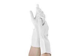 QWWQYDY Guanti Lavapiatti 1Pair Dishwashing Gloves Extra Long Thick Nonslip Wearresistant Kitchen Housework Cleaning Car Washing Clothes Rubber(White,M)