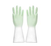 QWWQYDY Guanti Lavapiatti Colorful Gradient Kitchen Gloves Rubber Waterproof Dishwashing Cleaning Household Durable For Cooking(Light green,M)