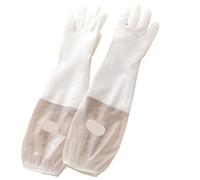 QWWQYDY Guanti Lavapiatti Waterproof Housework Cleaning Gloves Kitchen Latex Laundry Dishwashing Wear Resistant Rubber(Words,M 8.1-9cm)