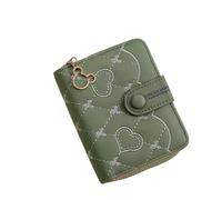 QWWQYDY Portafoglio Donna Grande Mini portafoglio con ricamo a forma di topo, porta carte d'identità, porta monete for ragazze, portafoglio corto con cerniera alla moda for le donne(A)