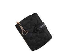 QWWQYDY Portafoglio Donna Grande Mini portafoglio con ricamo a forma di topo, porta carte d'identità, porta monete for ragazze, portafoglio corto con cerniera alla moda for le donne(D)