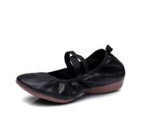 QWWQYDY Scarpette da Danza Classica Scarpe for Il Ballo Quadrato, Scarpe da con Tacco Piatto, Suola Morbida, Punta in Tela, Allenamento, for Insegnanti, Latino(Black01,39)