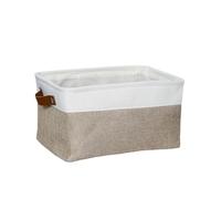 QWWQYDY Scatola Porta Oggetti Grande cestino portaoggetti pieghevole in tessuto di lino for bambini, contenitore for giocattoli, vestiti, organizer con maniglia(MULTI,36x26x16H)