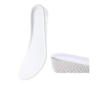 QWWQYDY Solette Rialzate Uomo Solette Traspiranti con Inserto for Tallone rialzato, Cuscino Unisex for Aumento di Altezza(3.5CM-White,EU35)
