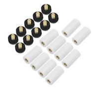 QWWQYDY Stecca da Biliardo 20 Sets of Billiard Cue Tips, Pool Cue Tip Accessories, 12 White Screw-on Cue Tips, Billiards Sports Accessories