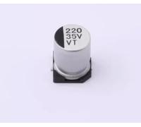 QWZBEIRUK 10pcs Solid-State electrolytic Capacitor in-Line Motherboard Capacitor High Life 35V 220UF 8Xl0.5MM