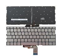 QWZOZST Tastiera per Laptop Inglese statunitense per Xiaomi Mi Air 13,3 Pollici retroilluminata 9Z.ND7BW.601 MK10000039161 Argento(US Silvery)