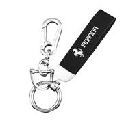 QWZWFC88 Portachiavi Auto per Ferrari, Sicuro Resiste Leggero Portachiavi per Uomini e Donne Accessori Auto,Black