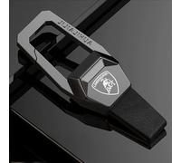 QWZWFC88 Portachiavi Auto per Lamborghini, Portachiavi Auto Donna Uomo, Portachiavi Auto Portatile con Copri Chiave Logo,B