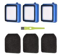 QX7 - Filtro di ricambio per aspirapolvere AEG QX6 QX7 QX8-2, filtro di ricambio per AEG ASKW1, con 3 filtri pre-motore, 3 filtri igienici, lavabile, 1 spazzola di pulizia