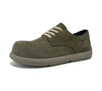 QXDZSW Scarpe Da Ginnastica Di Tendenza Degli Uomini Appartamenti Retro Testa Rotonda Scarpe Da Ginnastica Casual Comodo Lace-Up Uomo, Marrone K186, 41 1/3 EU
