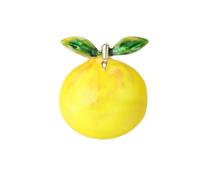 QXDZSW - Spilla smaltata a forma di limone, da donna, con strass, per banchetti e feste, accessori per gioielli, Metallo