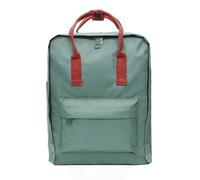 QXDZSW - Zaino per computer, per studenti, semplice e alla moda, leggero, grande, Rosso Vino Verde Gelo, 16"