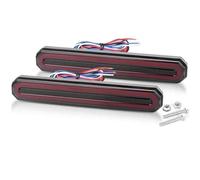 QXEJEBAF 3 in 1 LED Freno Coda Freccia Luce Stop Sequenziale Flusso Segnale Direzionale DRL Lampada Per Camion Rimorchio ATV UTV Auto 12V 24V Fari Posteriori Auto (2pieces 45leds 125mm)