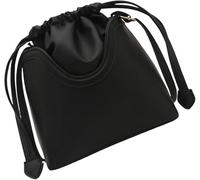 QXHSSM Borsa tote da donna, borsa a tracolla da donna, borsa a secchiello con coulisse, borsa da ascella in pelle PU for viaggi quotidiani(Black)