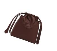 QXHSSM Borsa tote da donna, borsa a tracolla da donna, borsa a secchiello con coulisse, borsa da ascella in pelle PU for viaggi quotidiani(Brown)
