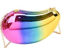 QXHSSM Borse a tracolla da donna, pochette da sera da donna, borsa a forma di mango, borsa a tracolla con tracolla a catena(C)