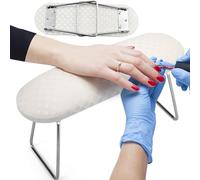 QXLXS Poggiamano Per Unghie, Unghie Pieghevole in Pelle PU Cuscino, Cuscino per Manicure, per Salone di Manicure e Uso Domestico, Spessore Rinforzato, Facile da Accogliere