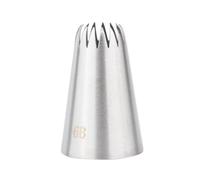 Qxmiguel Bocchette per Dolci Beccuccio Decorativo a Forma di Stella Aperta 6B, beccuccio for glassa Rosa in Acciaio Inossidabile, Strumento for Decorare Cupcake, Torte o Biscotti Lance dolcis
