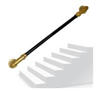 Qxmiguel Iron Stair Handrail, 4 Ft Metal Staircase Handrail, Black Wrought Iron Hand Rail for Wall Mount Support, Wall Hand Railing(100cm)