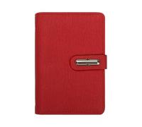 Qxmiguel Materiale scolastico Diario 5 confezioni di quaderni A7, diario di scrittura a fogli mobili, quaderno tascabile portatile, quaderno di parole in inglese, da portare con sé for lavoro(Rot)