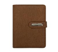 Qxmiguel Materiale scolastico Diario 5 confezioni di quaderni A7, diario di scrittura a fogli mobili, quaderno tascabile portatile, quaderno di parole in inglese, da portare con sé for lavoro(Bruin)